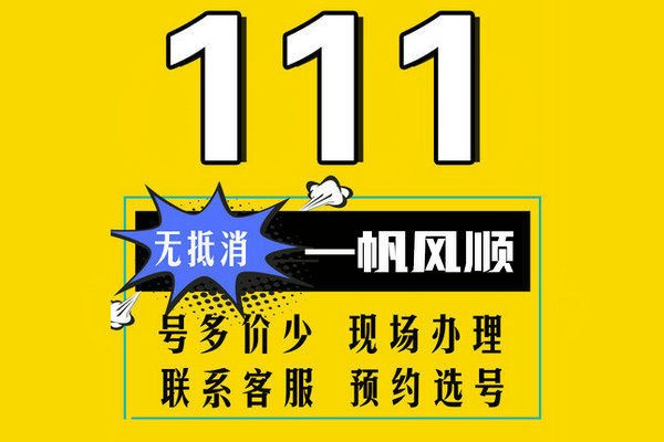 成武尾號(hào)111吉祥號(hào)