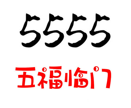 定陶尾號(hào)5555吉祥號(hào)