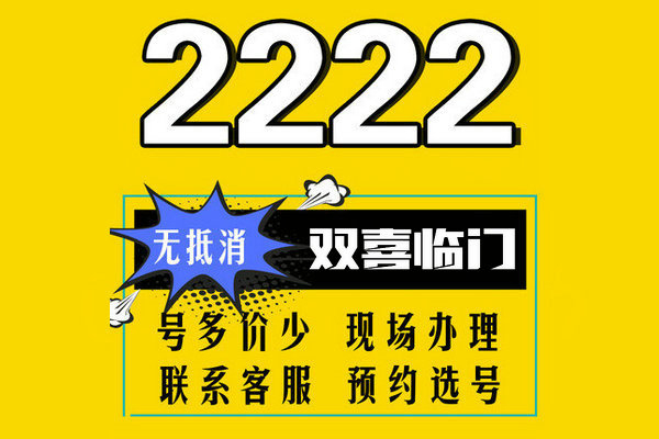 鄄城尾號2222吉祥號